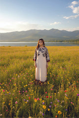 Mahogany Bloom Kaftan