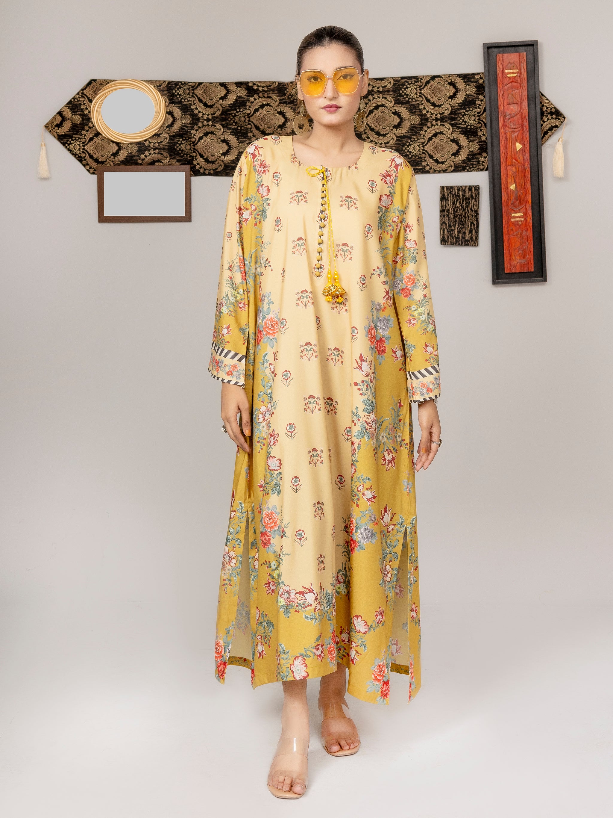 Yellow Blossom Kaftan