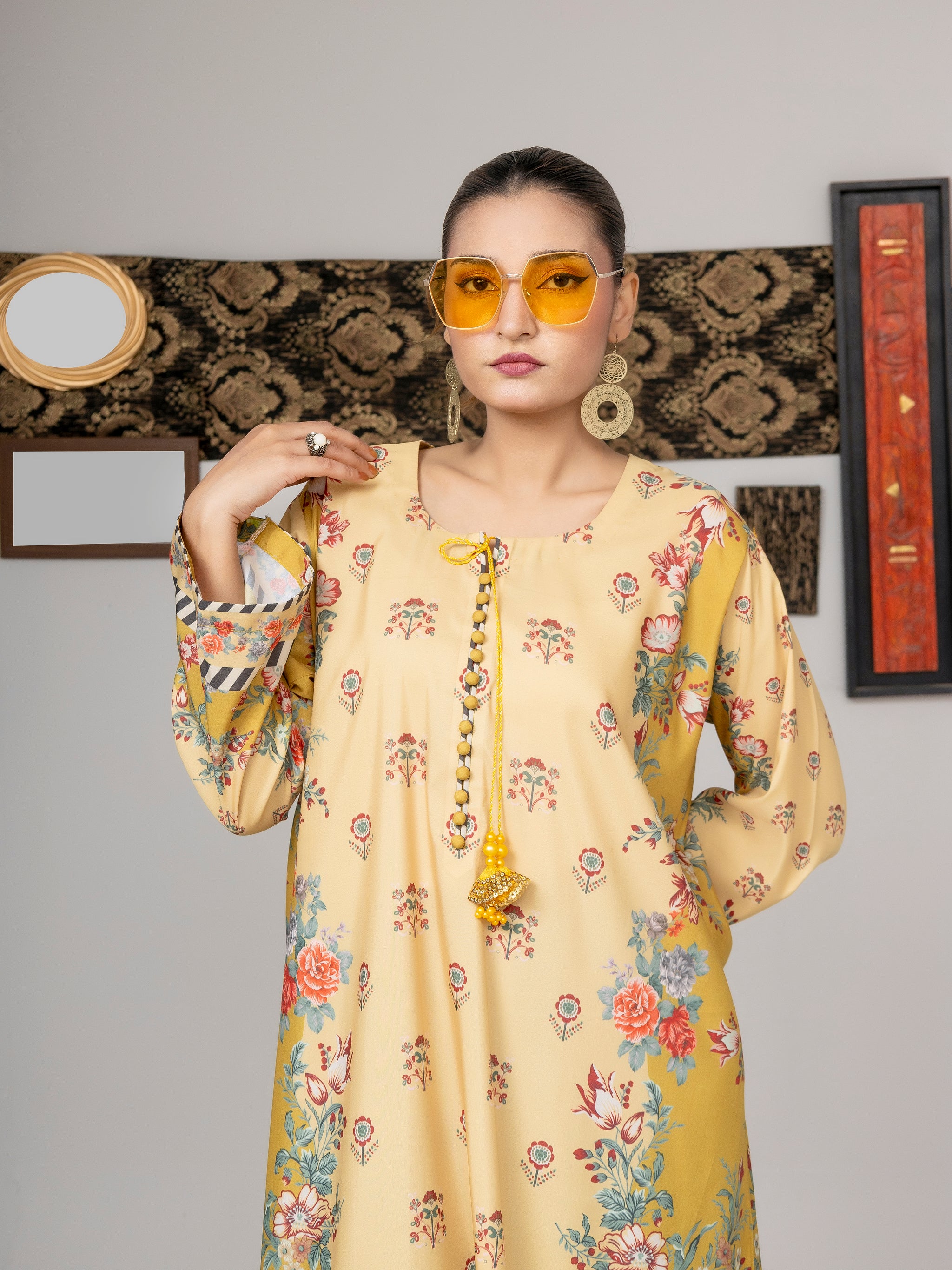 Yellow Blossom Kaftan