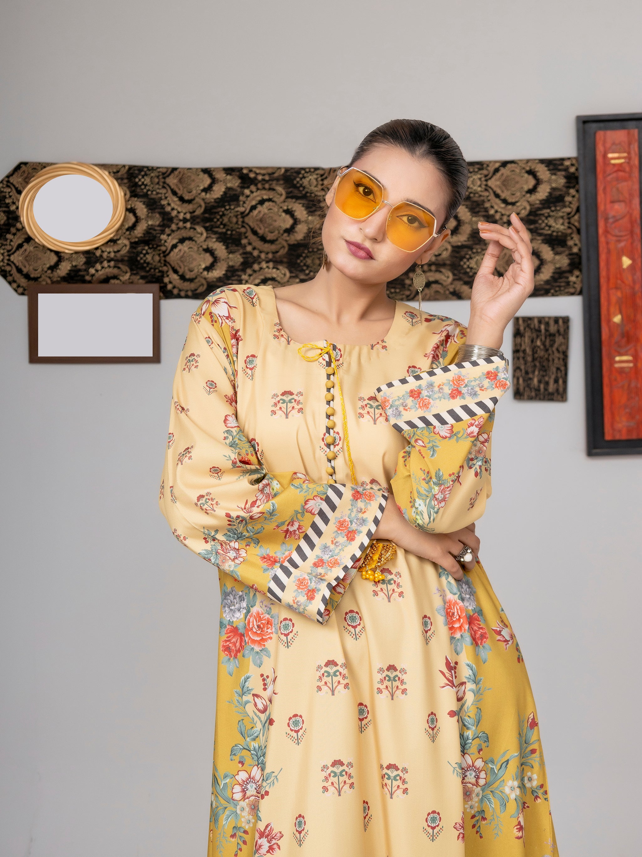 Yellow Blossom Kaftan
