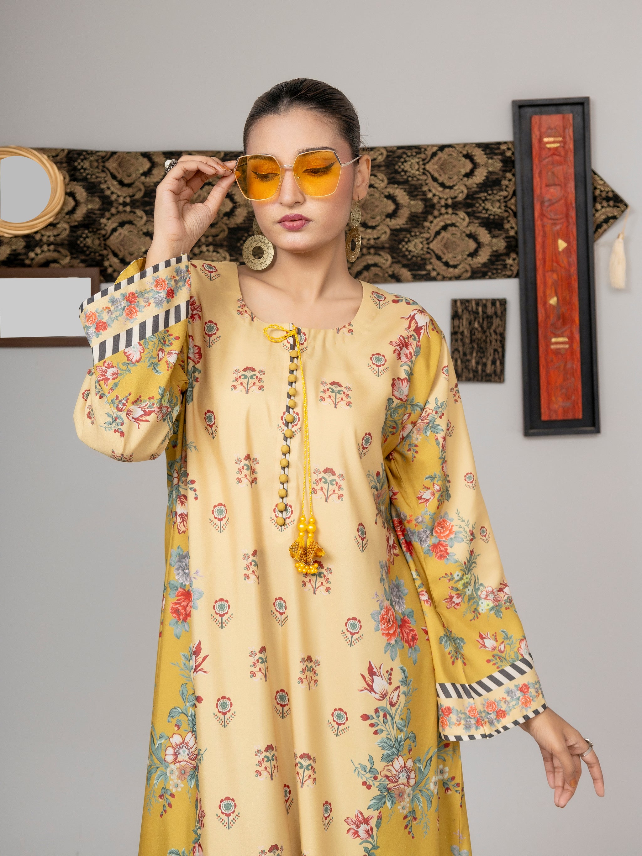 Yellow Blossom Kaftan