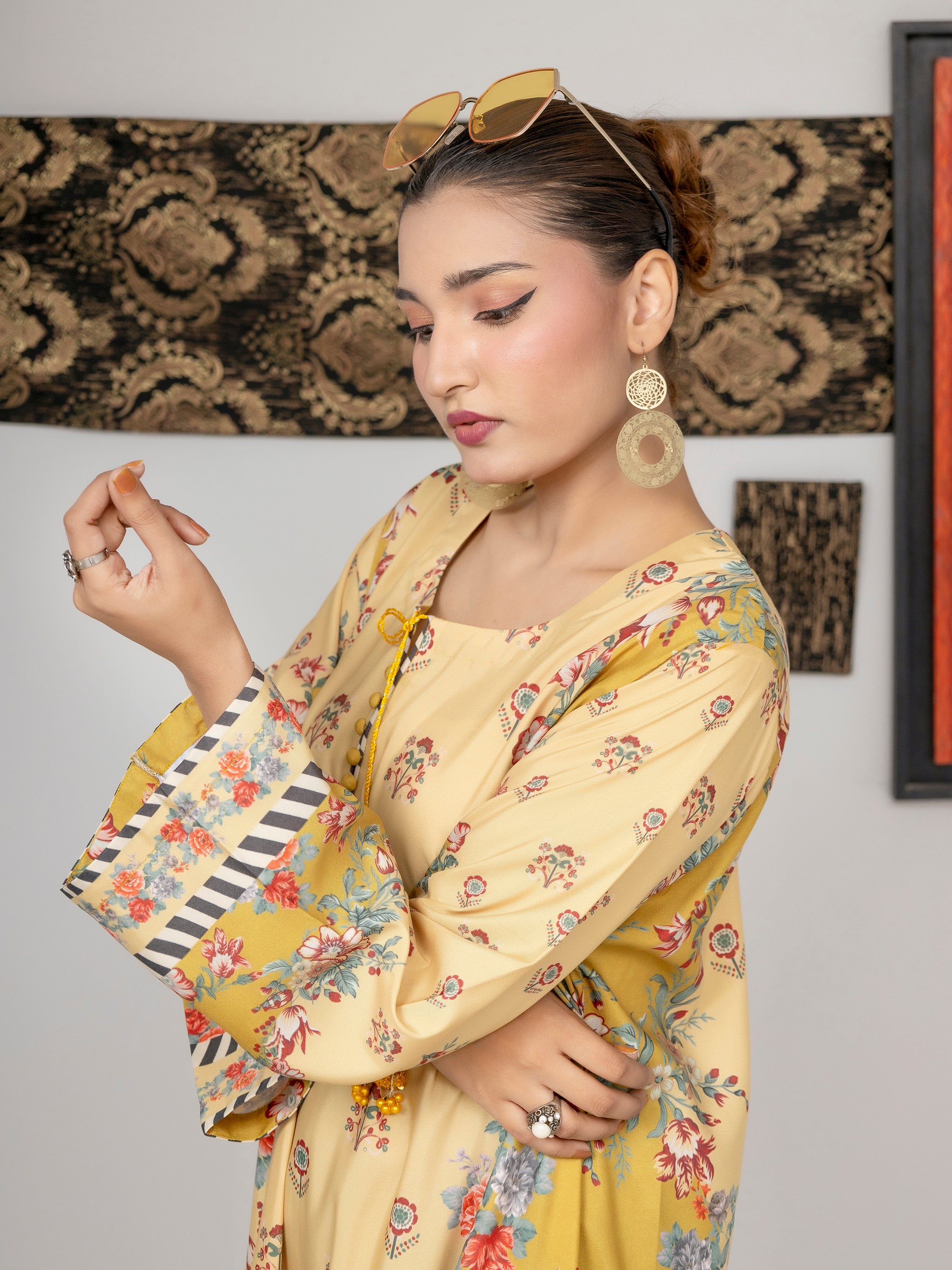 Yellow Blossom Kaftan