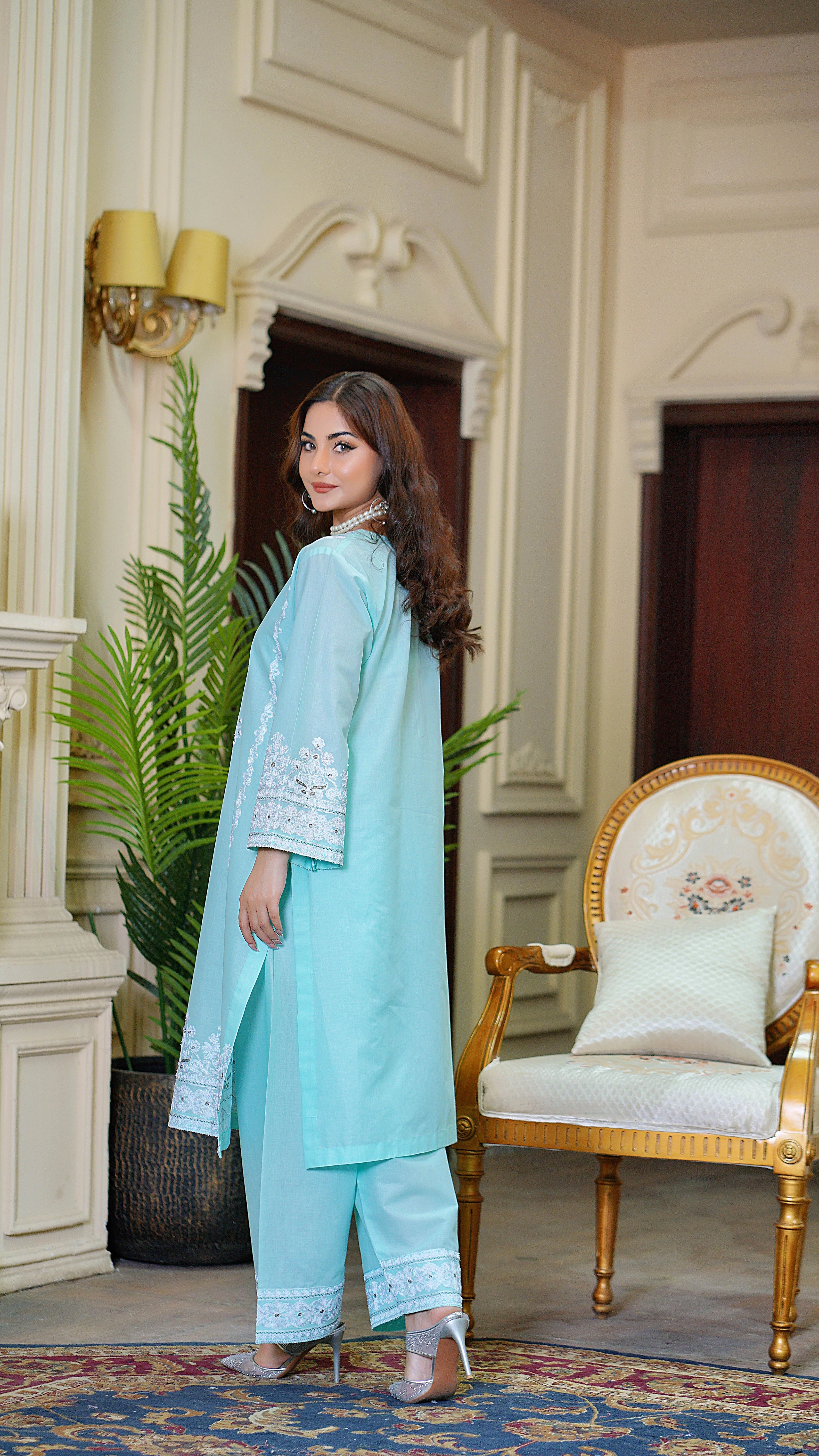 Zahra (Embroiderd - Stitched 3 Pcs)
