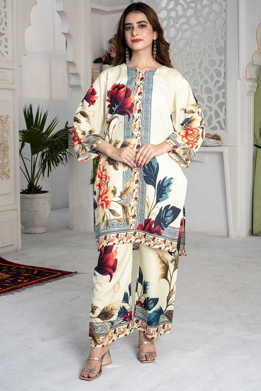 Ivory Bloom Co-Ord Set