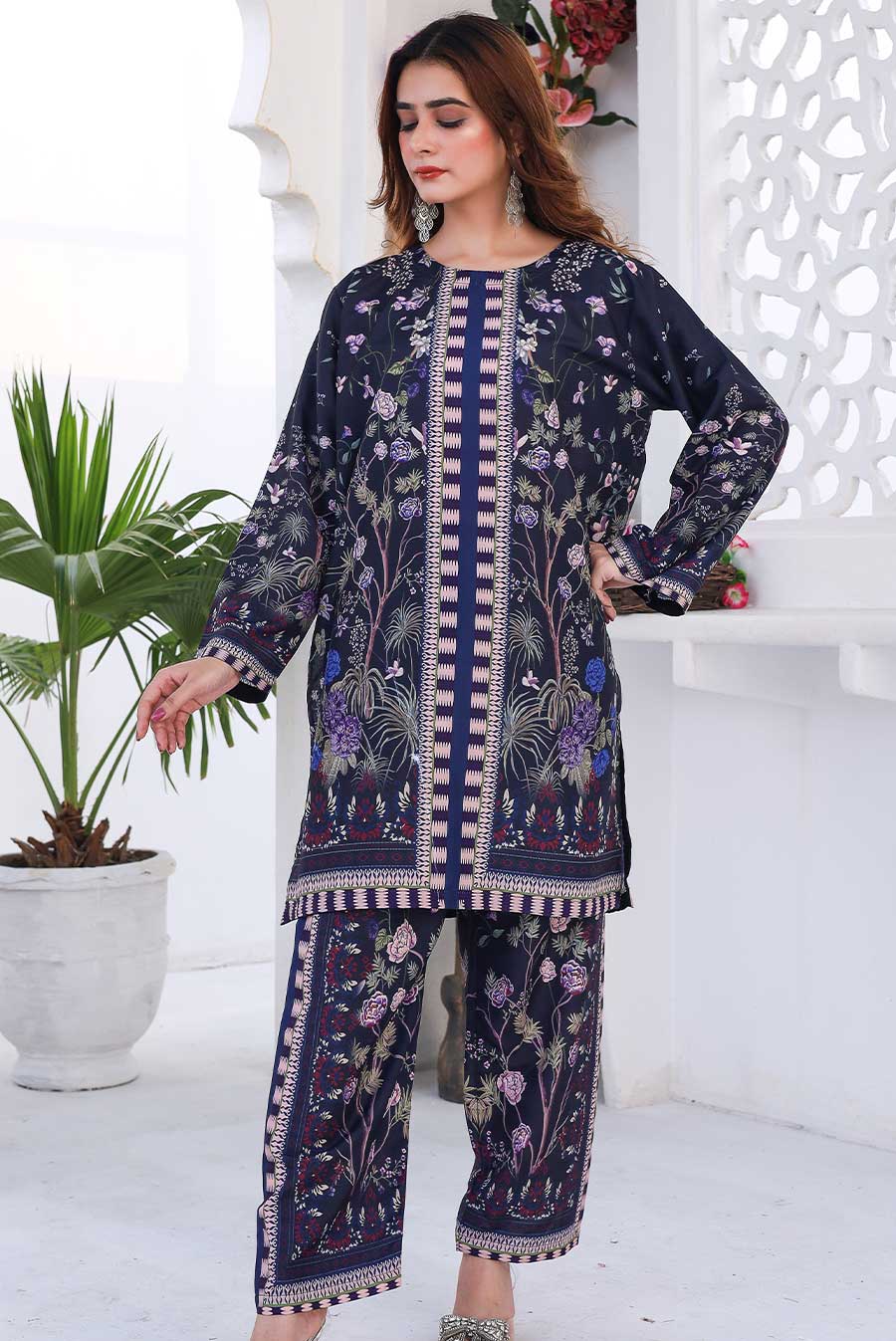 Midnight Flora Co-Ord Set