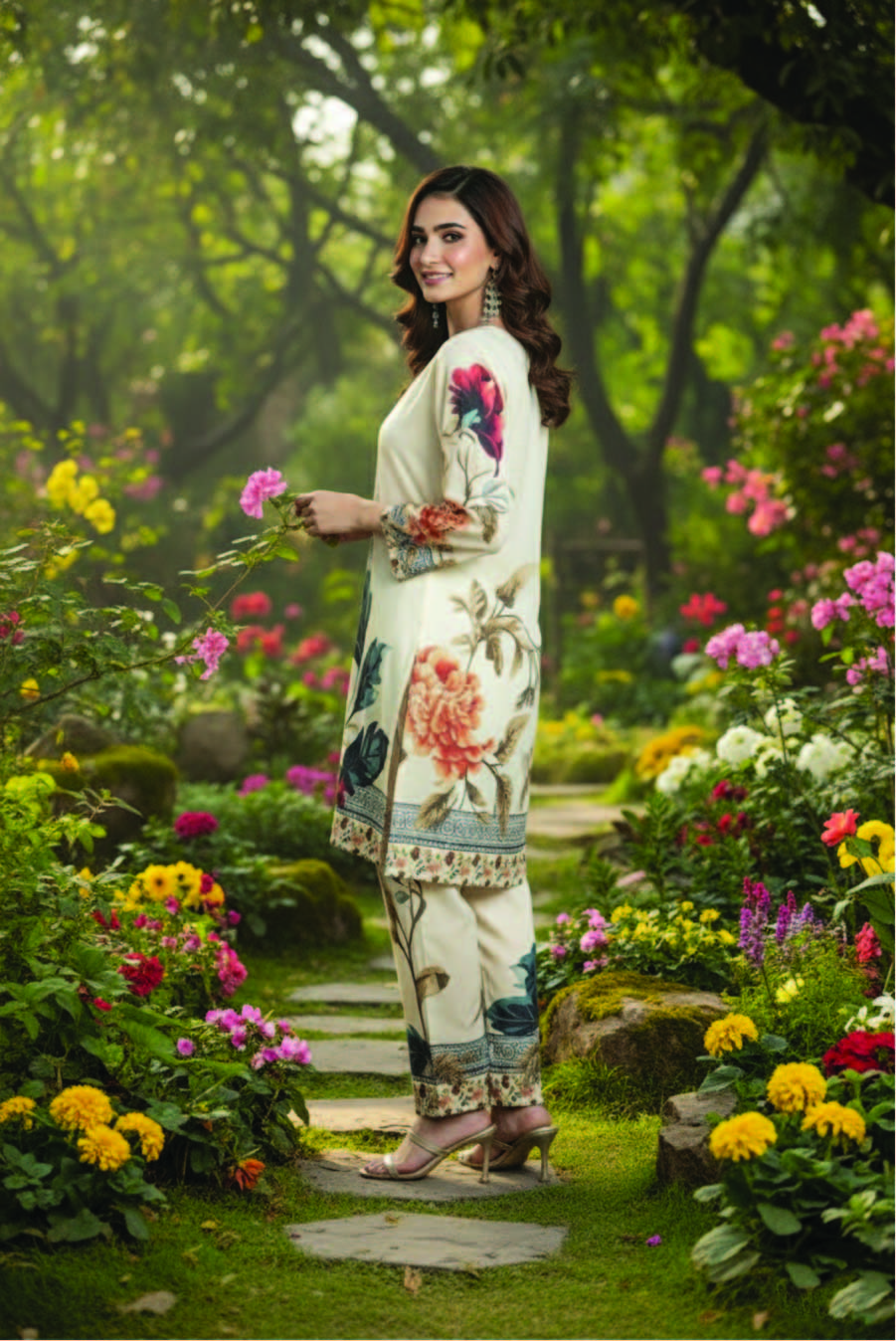 Ivory Bloom Co-Ord Set