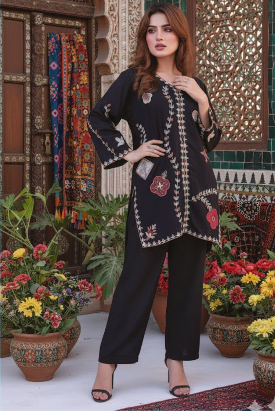 Midnight Bloom Co-Ord Set