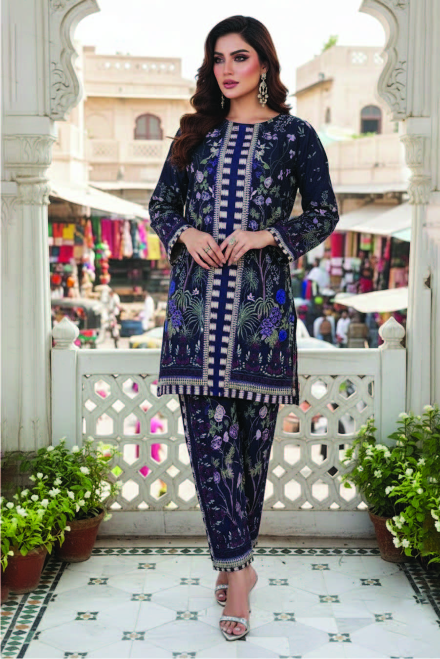 Midnight Flora Co-Ord Set