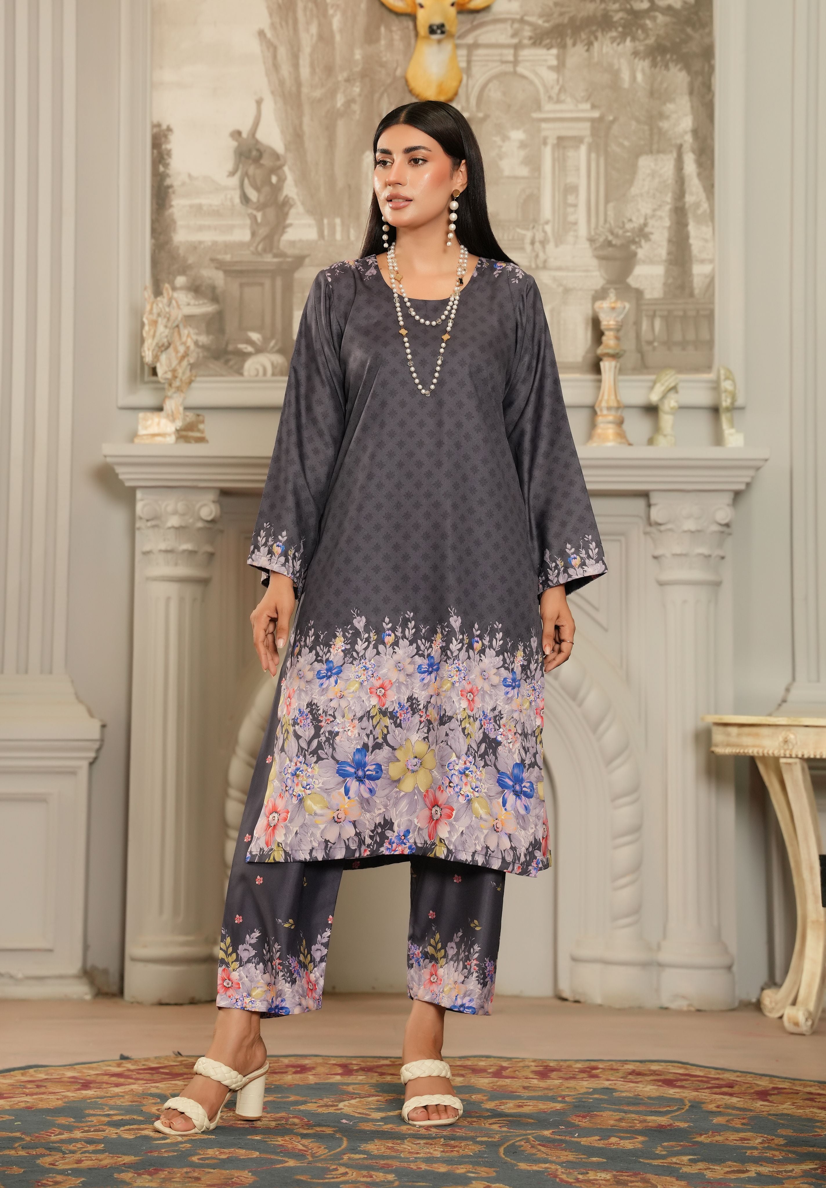 Midnight Bloom Co-ord Set