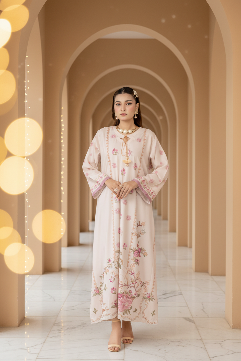 Blush Petals Kaftan
