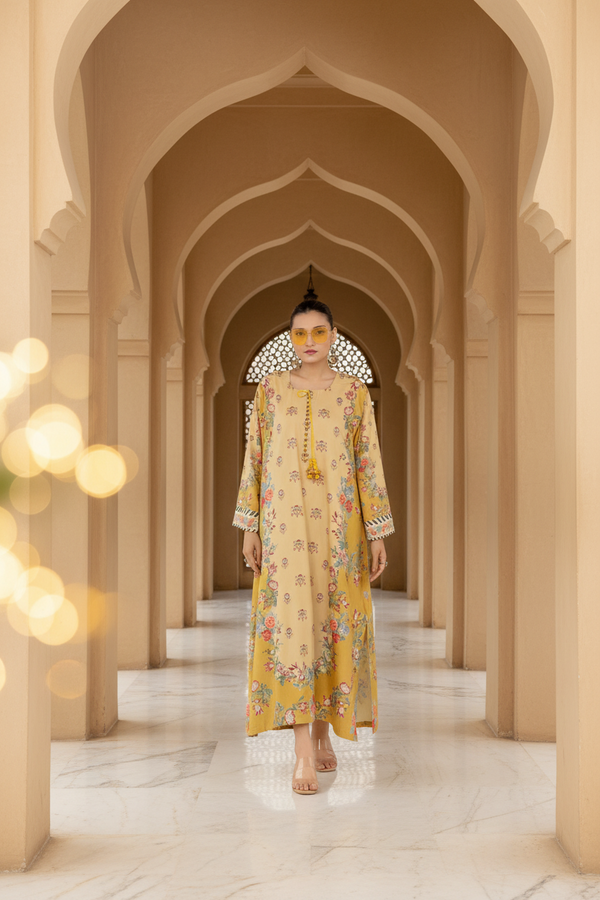 Yellow Blossom Kaftan